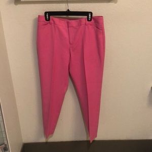Gap Slim Cropped Pink Pants Size 10